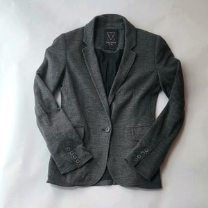 Aritzia Talula Grey Pima Cotton Blazer EUC Sz 0